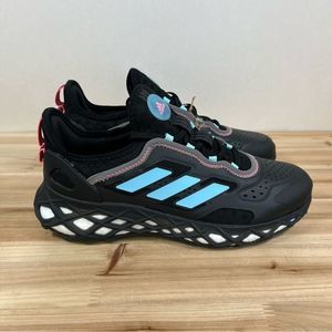 New Adidas Web boost womens running shoes 8.5 Carbon bliss blue pink black
